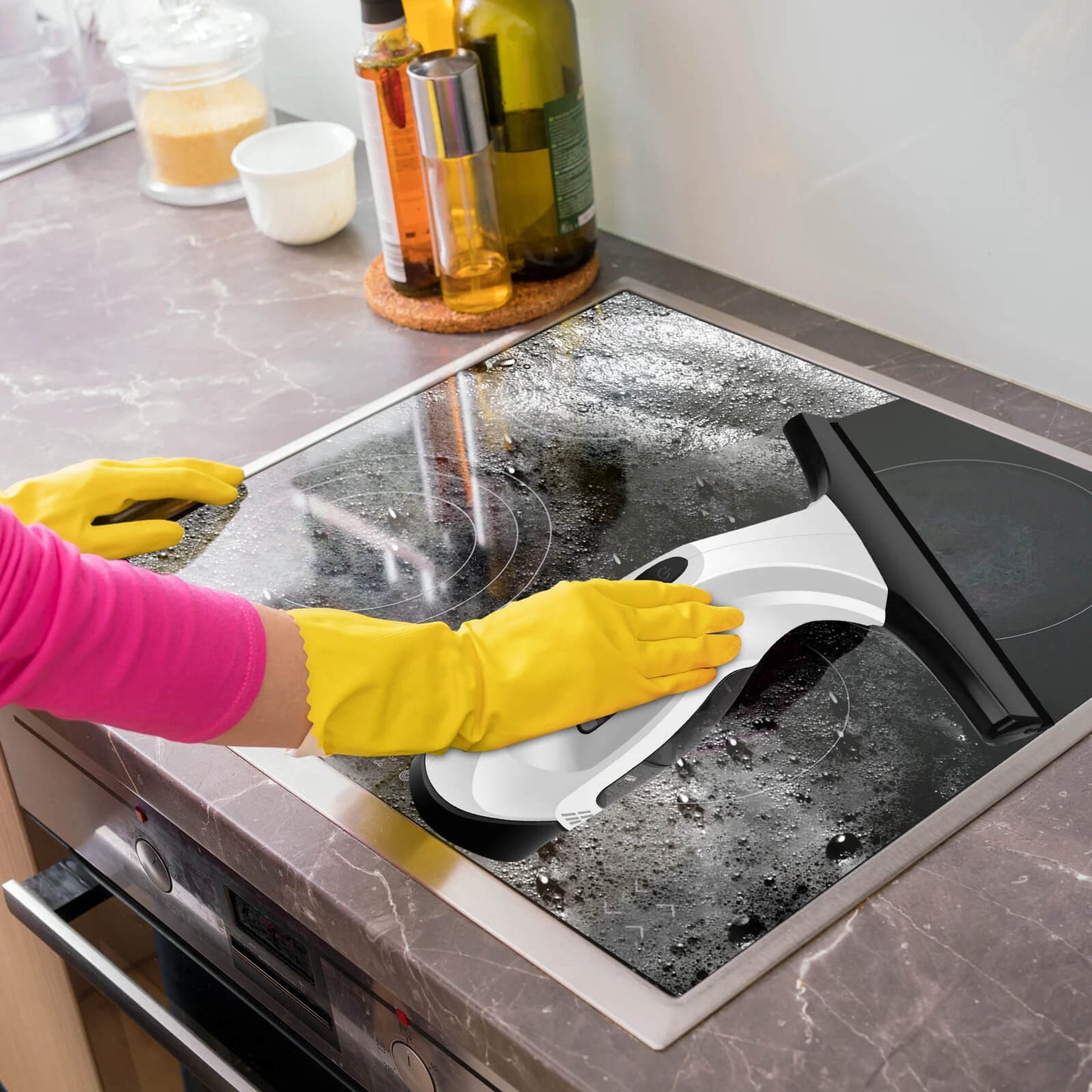 SparkleVac™ - Electric Window Vacuum Squeegee With Multi-Purpose Spray Bottle