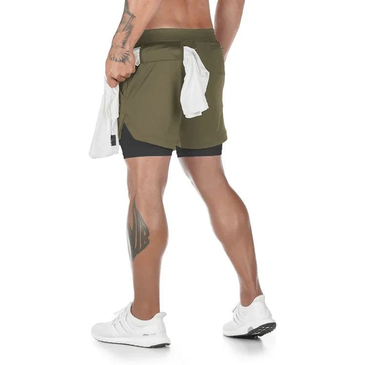 3 in 1 Tactical Fitness Shorts