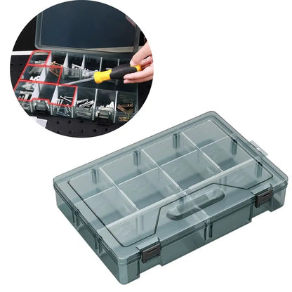 Tool Box With Transparent Lid Organizer