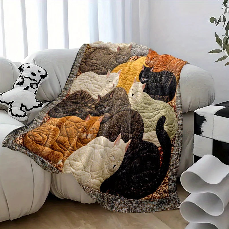 Cat Design Companion Blanket