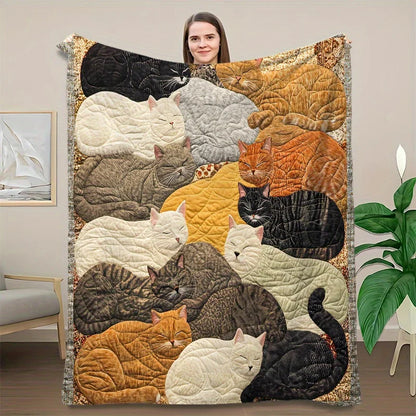 Cat Design Companion Blanket