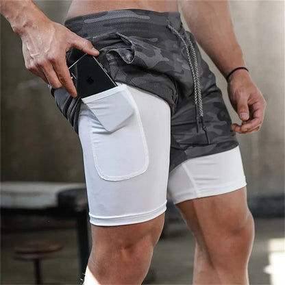 3 in 1 Tactical Fitness Shorts