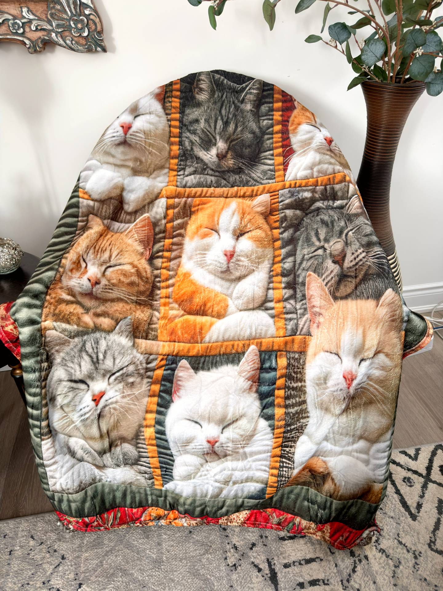 3D Cat Design Companion Blanket