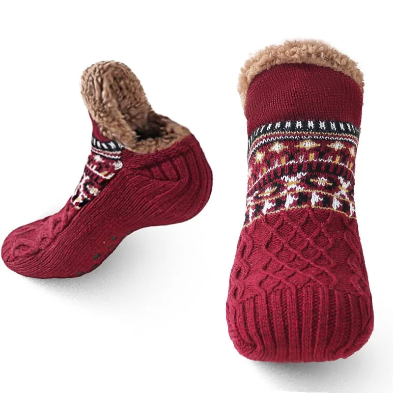 CozyStep™ – Plush Winter Slipper Socks -