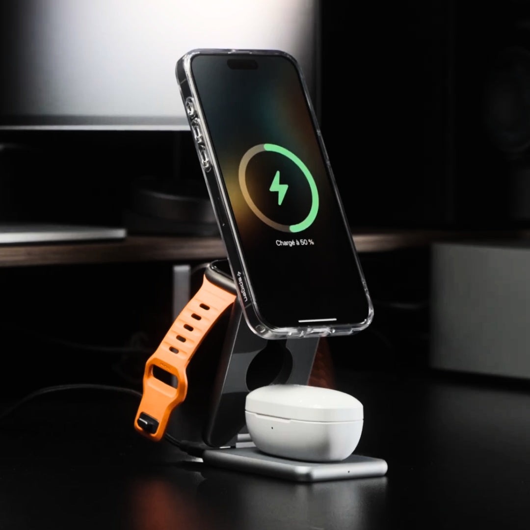 OmniCharge™ - 3 in 1 Foldable Wireless Charger