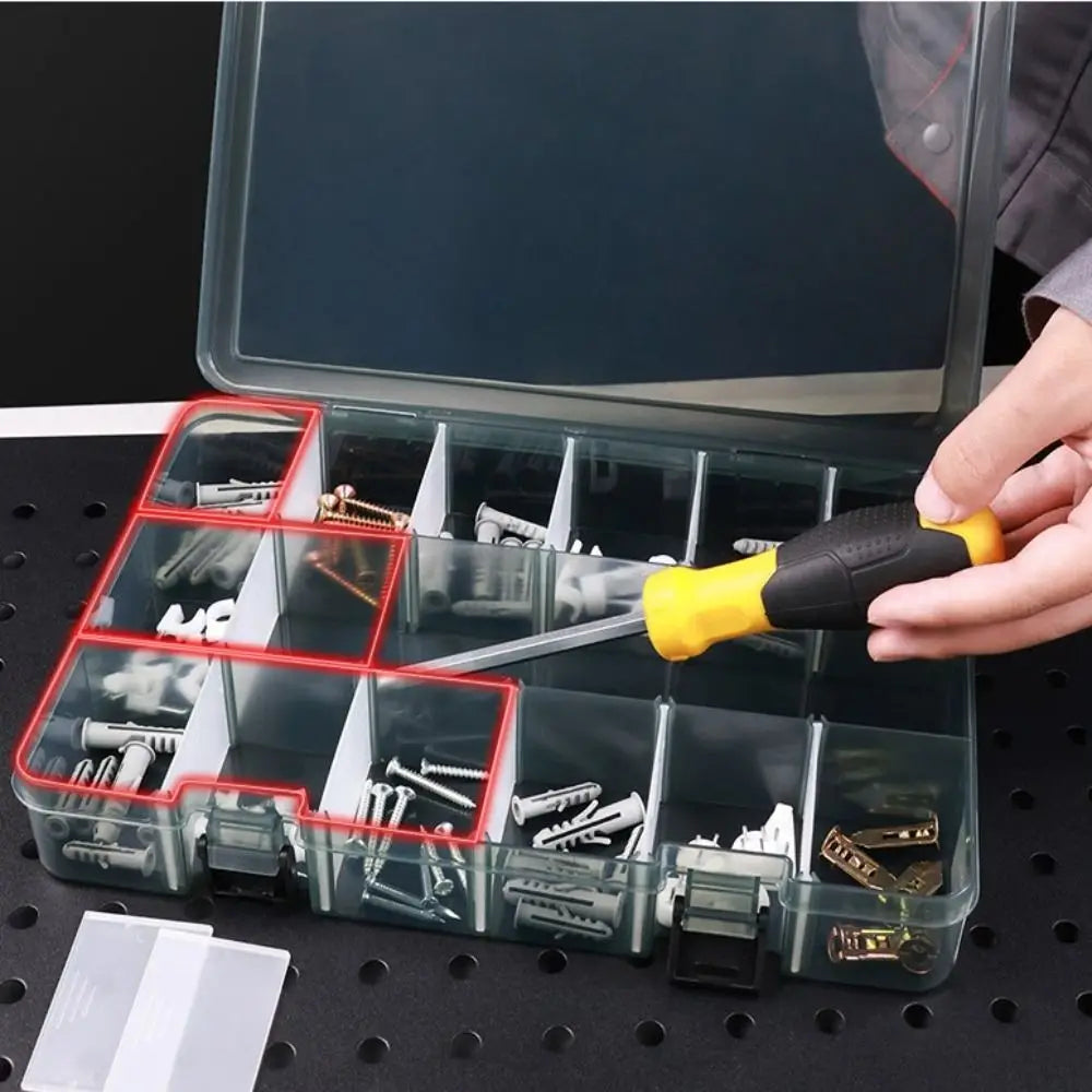 Tool Box With Transparent Lid Organizer