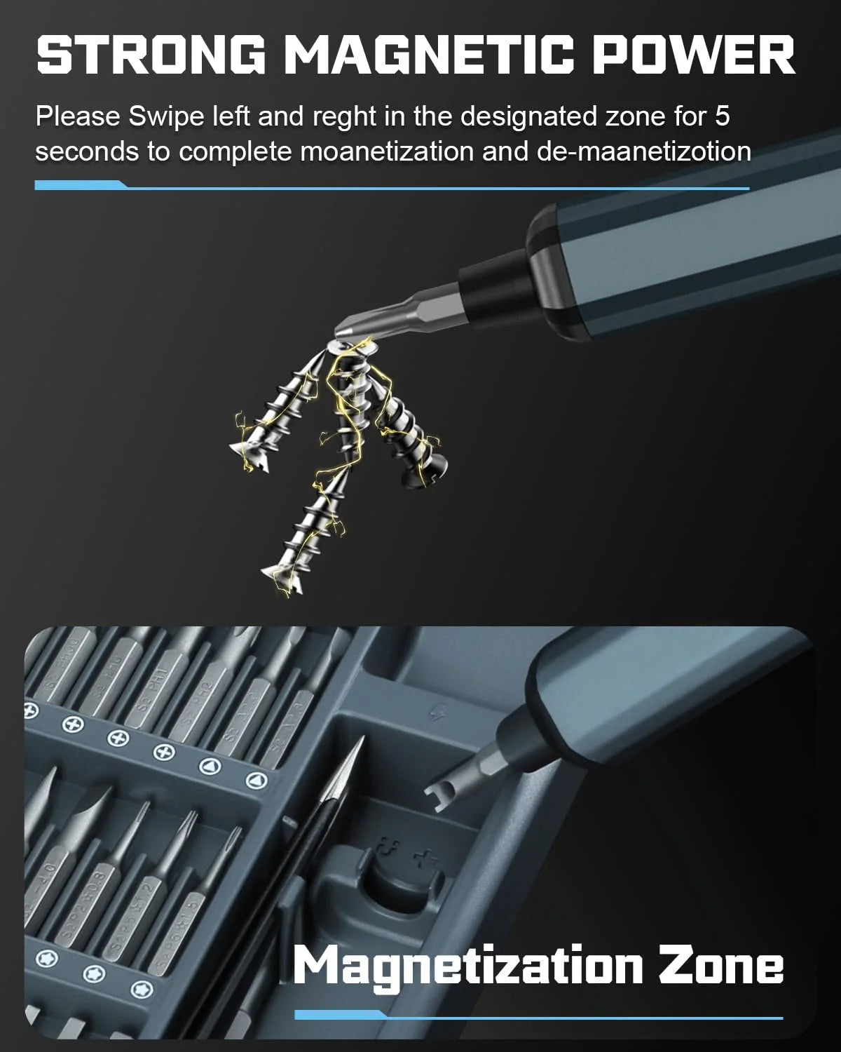 ScrewIt™ – 68-in-1 Electric Screwdriver for Tech Enthusiasts