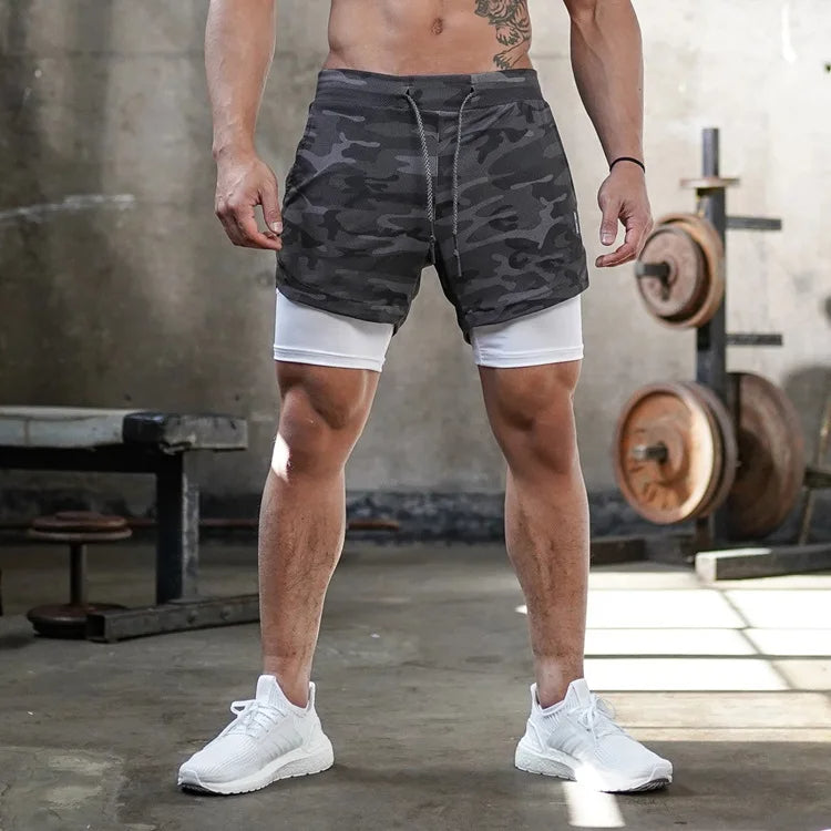 3 in 1 Tactical Fitness Shorts