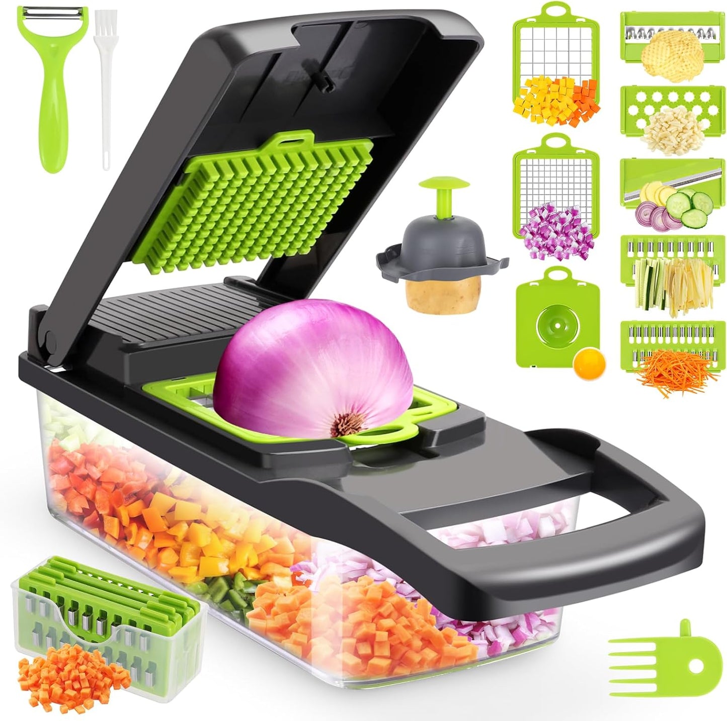 Multifunctional 16-in-1 Vegetable Chopper