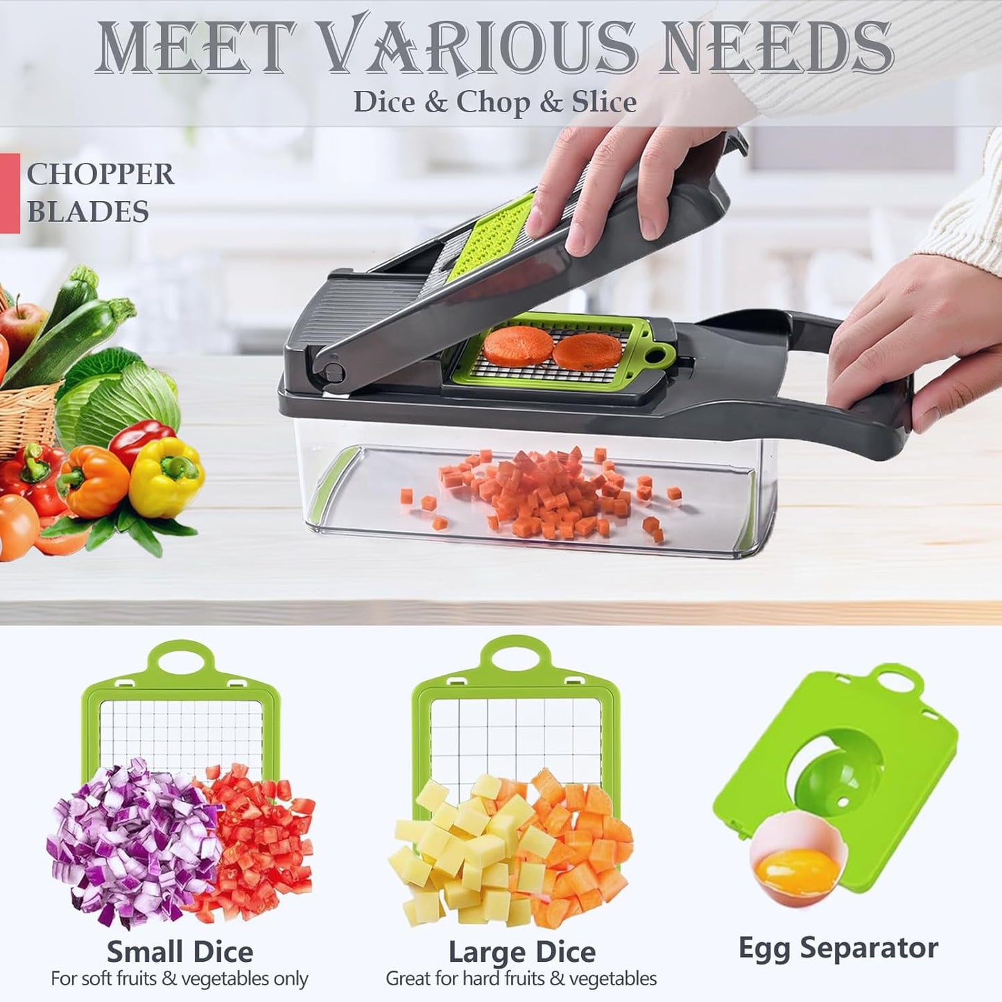 Multifunctional 16-in-1 Vegetable Chopper