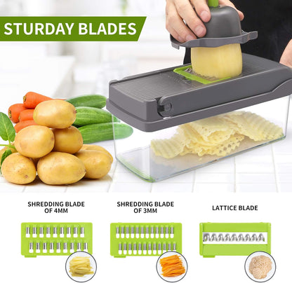 Multifunctional 16-in-1 Vegetable Chopper