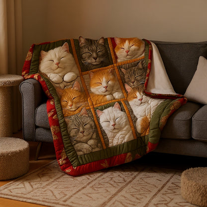 3D Cat Design Companion Blanket