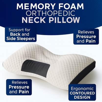Memory Foam Orthopedic Neck Pillow
