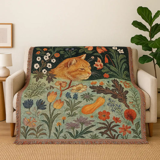 Cat Lovers Tapestry Blanket