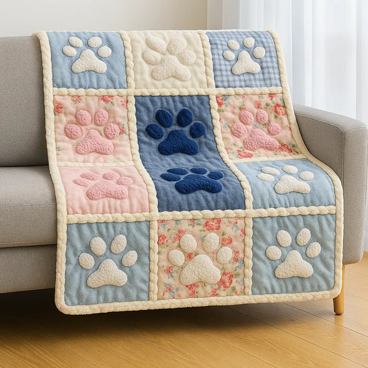 3D Dog Paw Companion Blanket