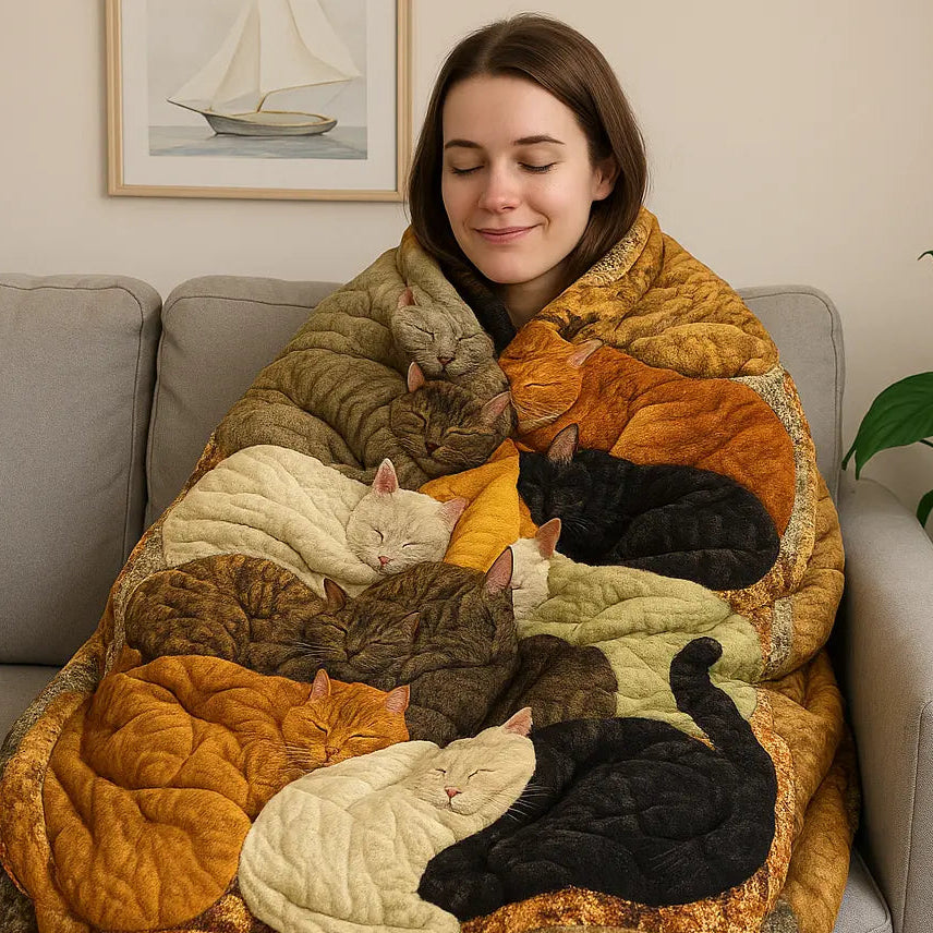Cat Design Companion Blanket