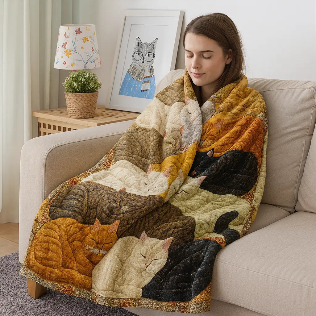 Cat Design Companion Blanket
