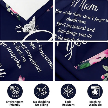 I Love You Mom Blanket